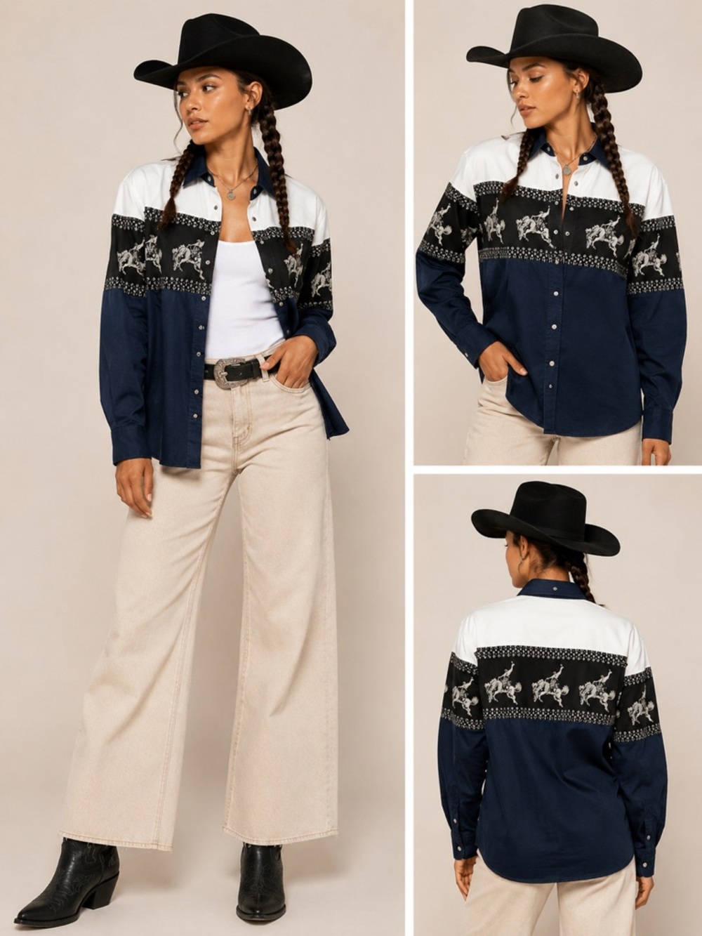 Scorpio USA Western Bronc Rider Snap Shirt NWT Size XL